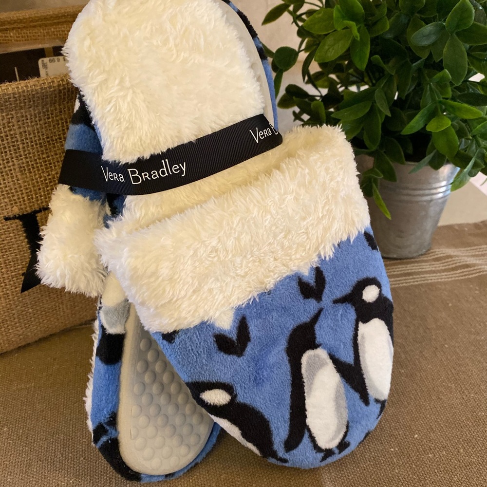 Vera Bradley Penguin Slippers 🆕